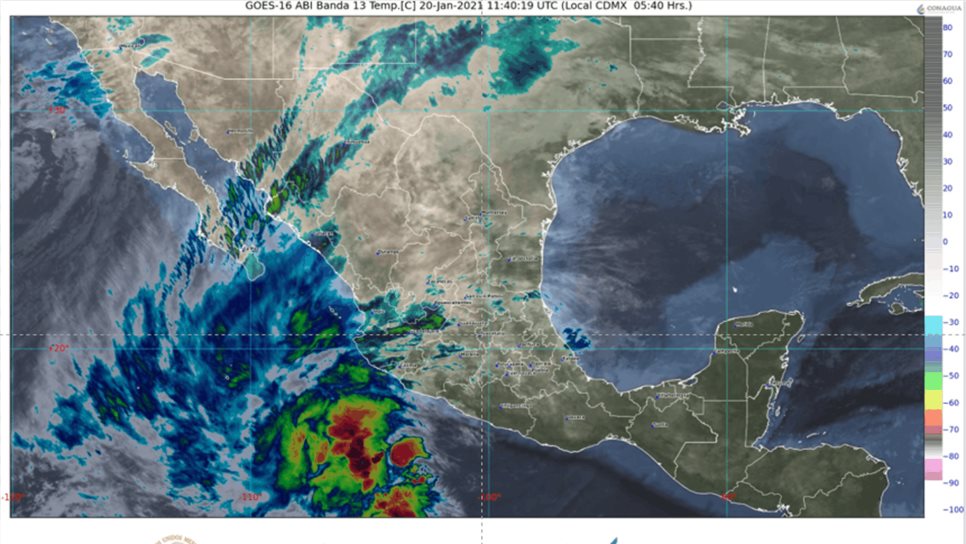 Pronostica SMN lluvias muy fuertes para Sinaloa este miércoles