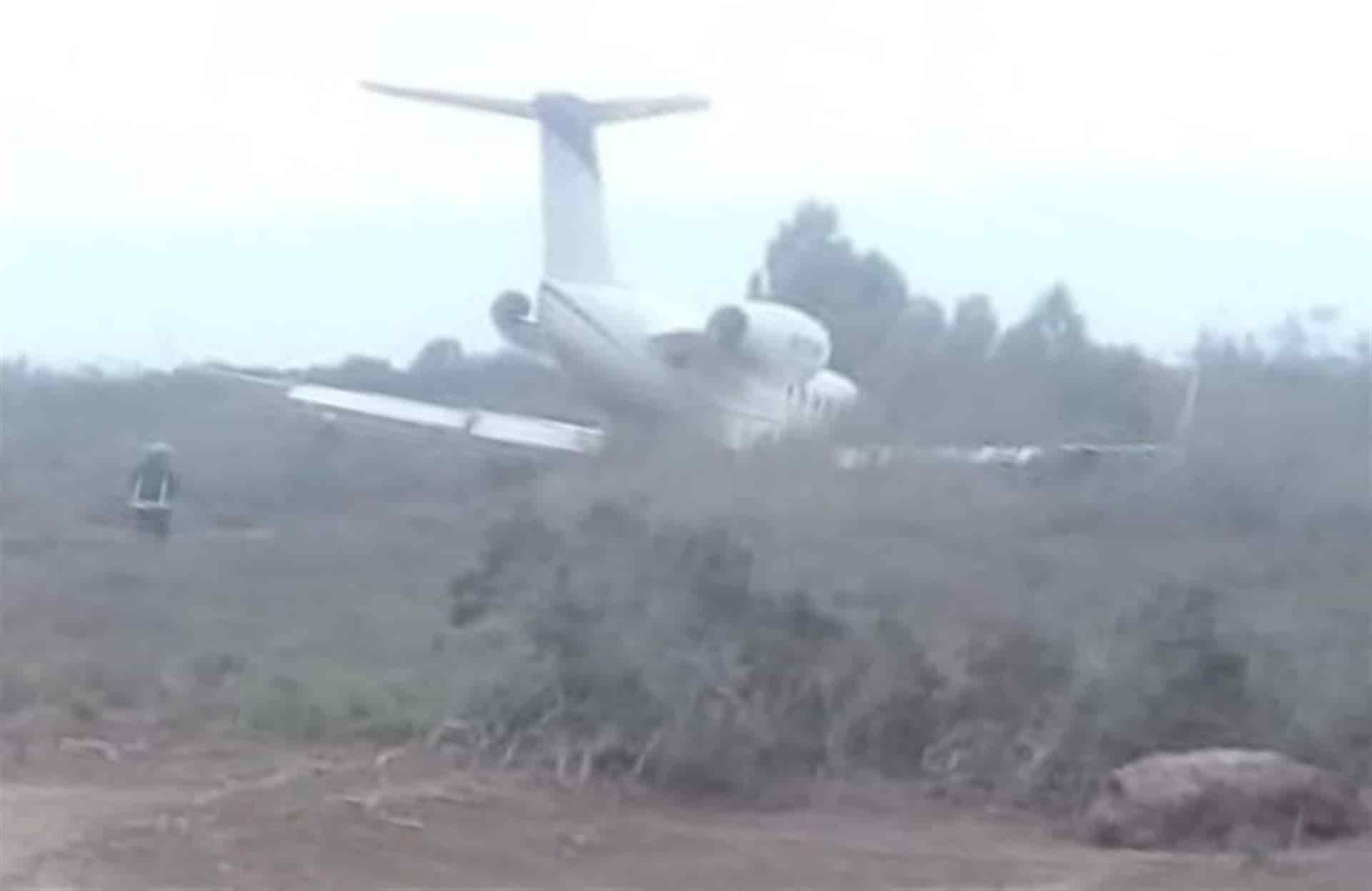 Se accidenta jet privado en el aeropuerto de Los Mochis