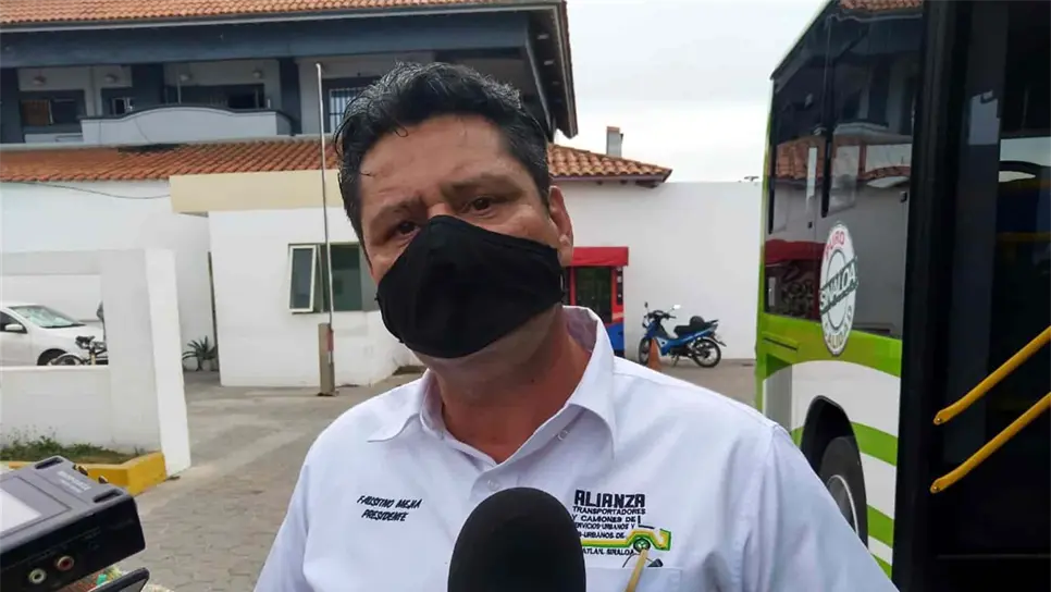 Faustino Mejía Chávez, Presidente de la Alianza de Camiones Urbanos. FOTO: Alexis Morales.