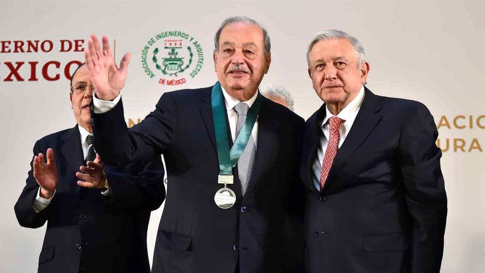 Carlos Slim, de 80 años, padece covid con síntomas menores