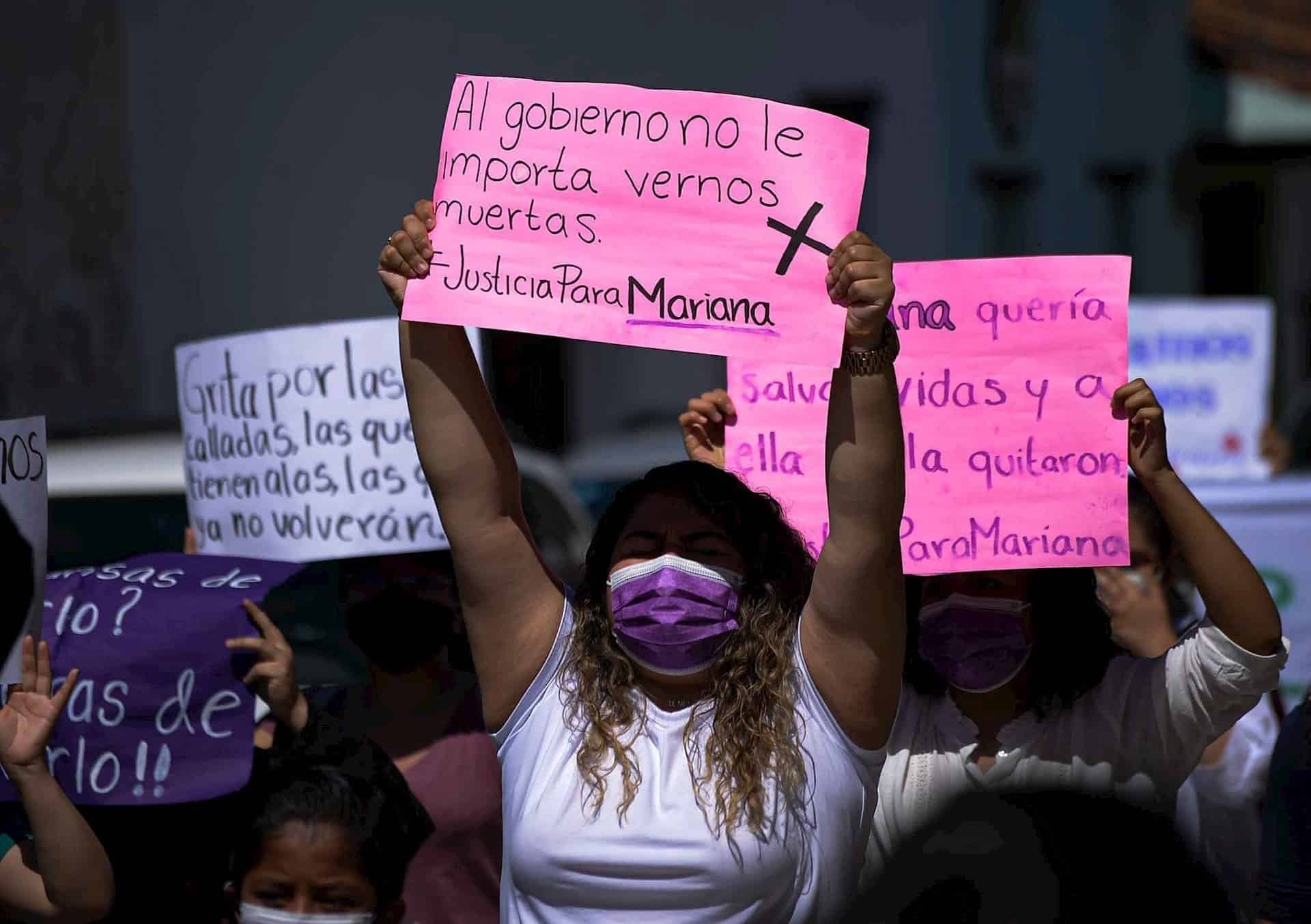 Protestan en el sureste de México por feminicidio de Mariana