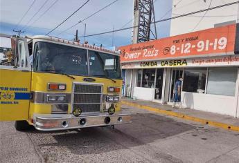 Se incendia cocina económica en Las Hadas, Los Mochis