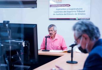 Comparecen ante Comisiones aspirantes a ocupar dos Magistraturas Suplentes