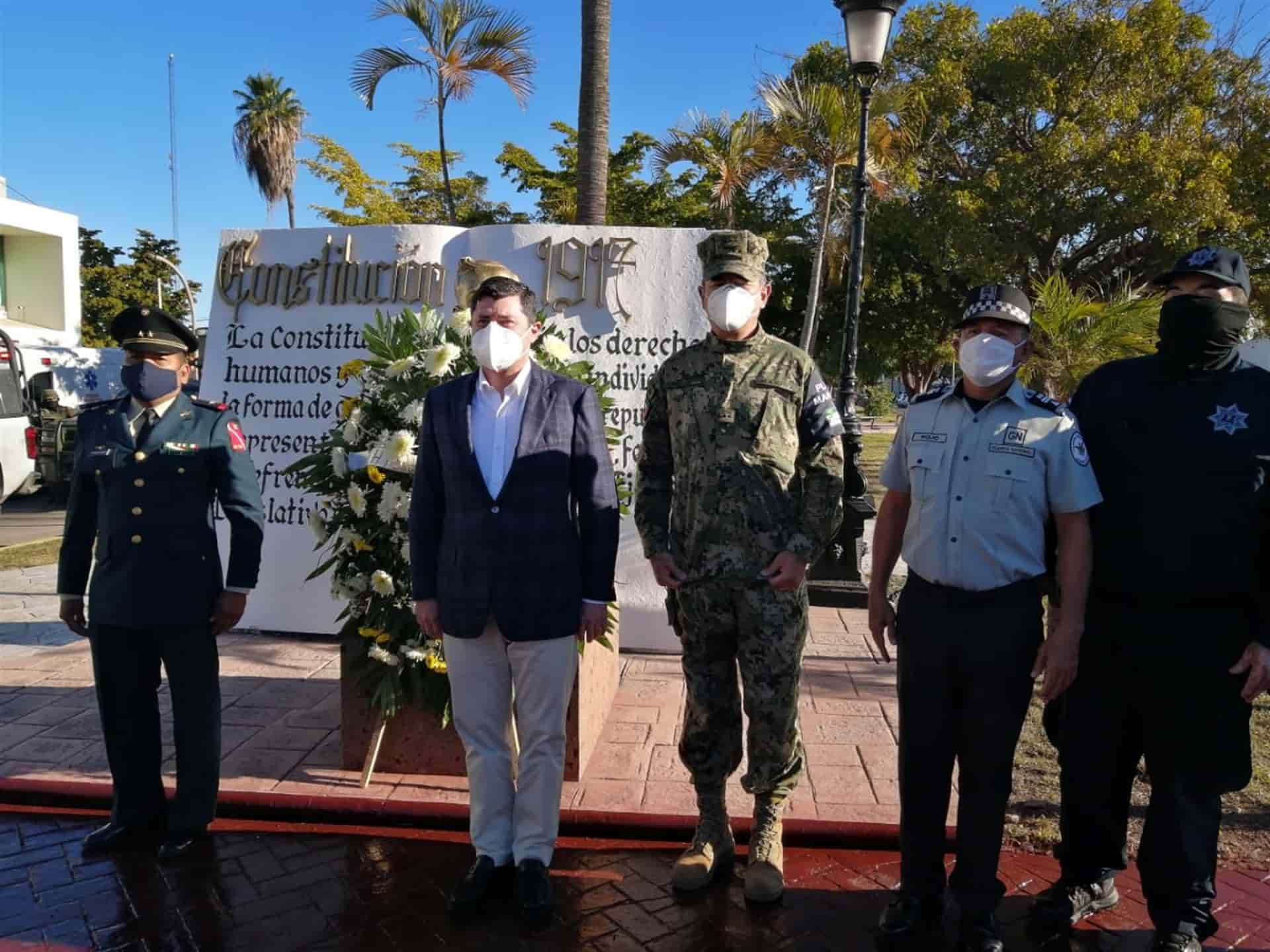 Conmemoran en Ahome el 104 aniversarios de la Constitución de 1917
