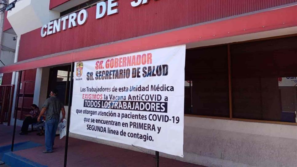 Personal del Centro de Salud de Culiacán exige vacuna anticovid