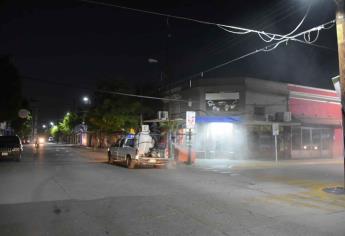 Desinfectan calles, negocios y edificios públicos en Choix