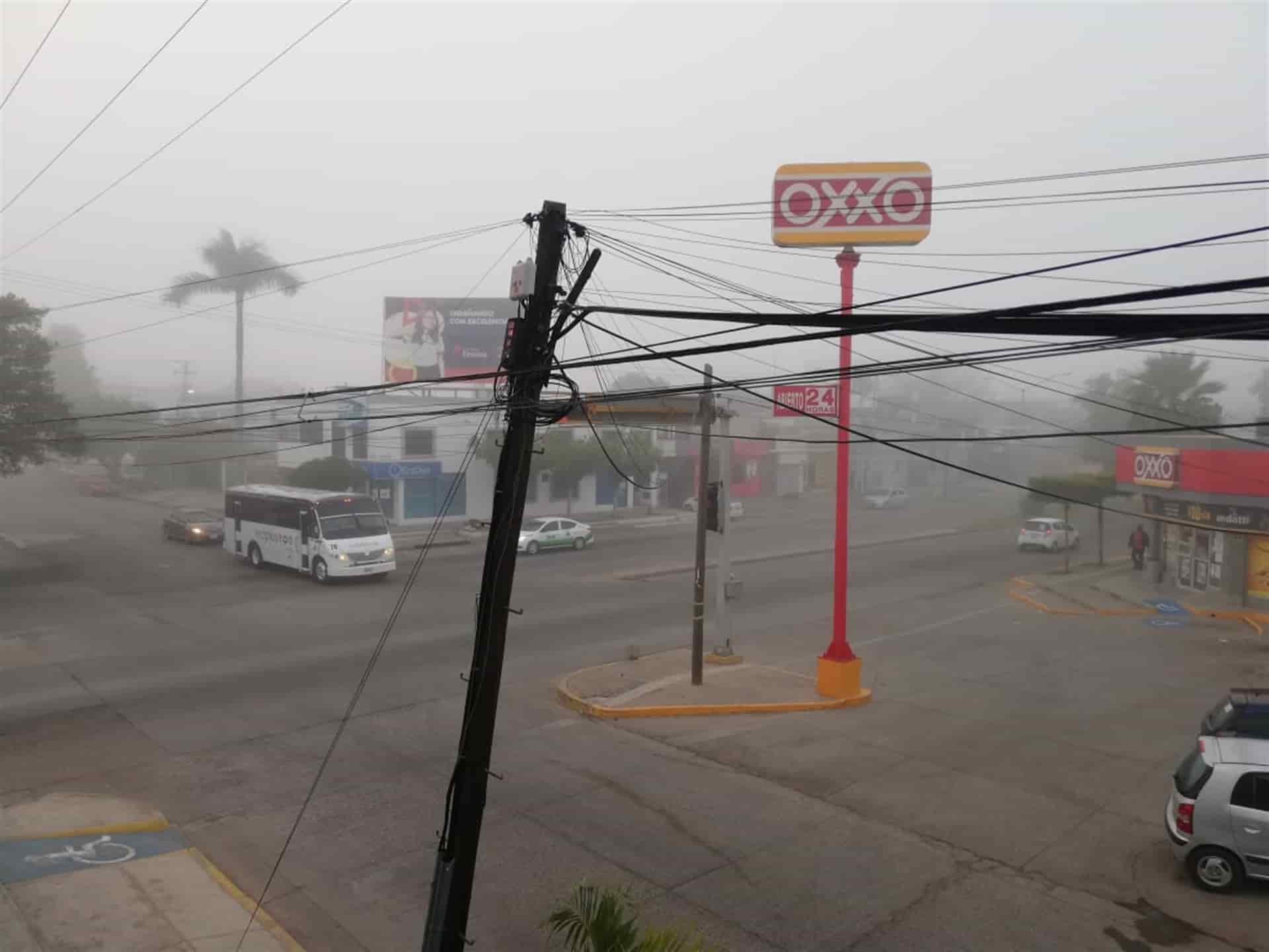 Reportan bancos de niebla en la zona norte