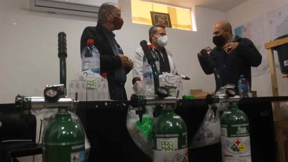 Proman y GPO donan ampolletas de dexametasona y oxígeno a Salud Ahome