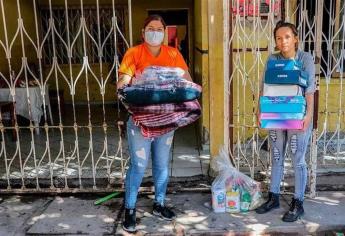 DIF Ahome y cuidadanos apoyan a familia afectada tras incendio en la Tabachines 2