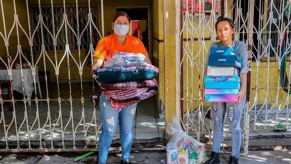 DIF Ahome y cuidadanos apoyan a familia afectada tras incendio en la Tabachines 2