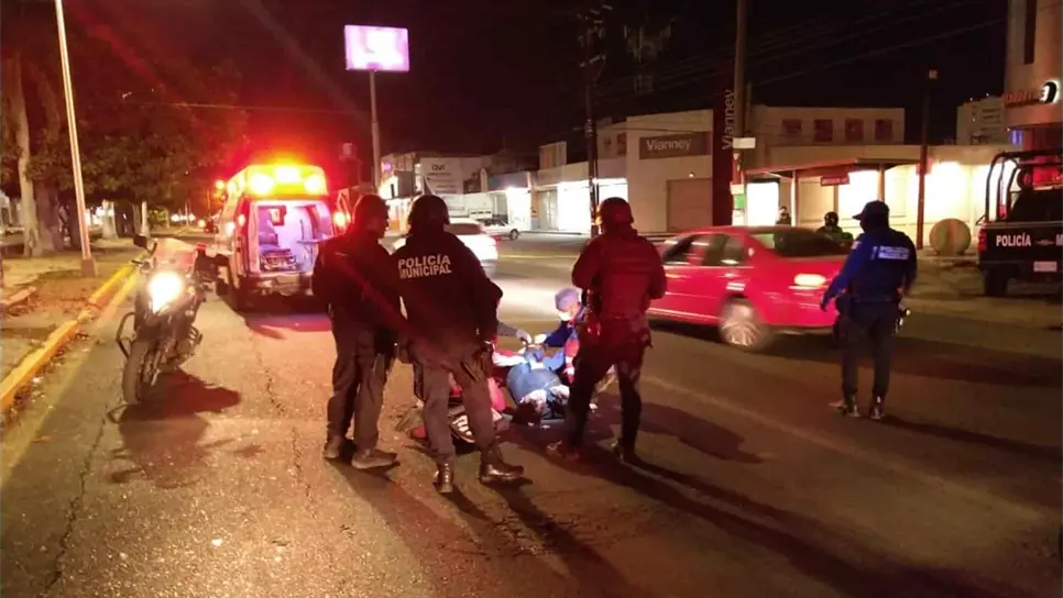 Imparables accidentes de motocicleta en Mazatlán
