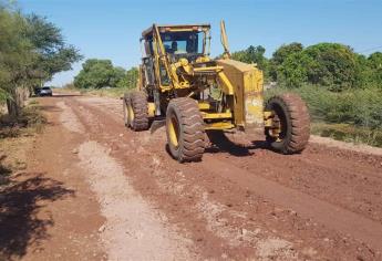 Rehabilitan en Guasave caminos de terracería de acceso a comunidades