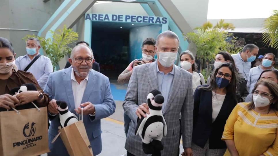 Inauguran Pingüinario en Mazatlán, con una inversión de 30 millones de pesos