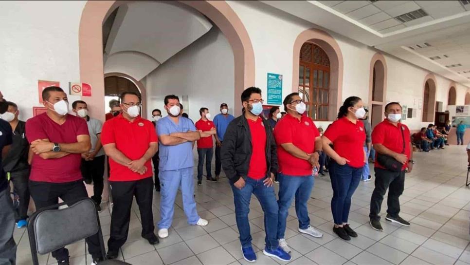 De nuevo suspenden labores trabajadores del Hospital Civil de Culiacán