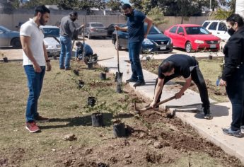 Reforestan instalaciones de Servicios Regionales de la SEPyC con 300 plantas