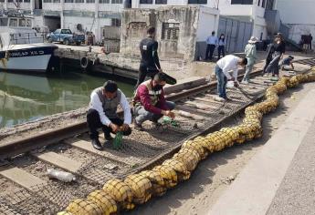 Renuevan biobarda del puente Juárez en Mazatlán