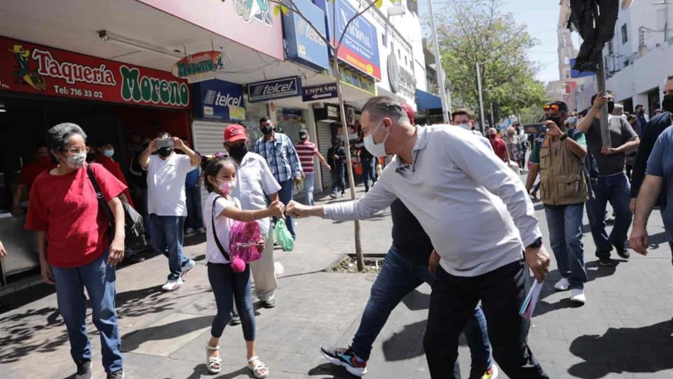 Quirino y alcalde de Culiacán reabren vialidades en Centro Histórico