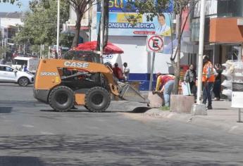 Critican peatones retiro de macetas en el Centro de Culiacán