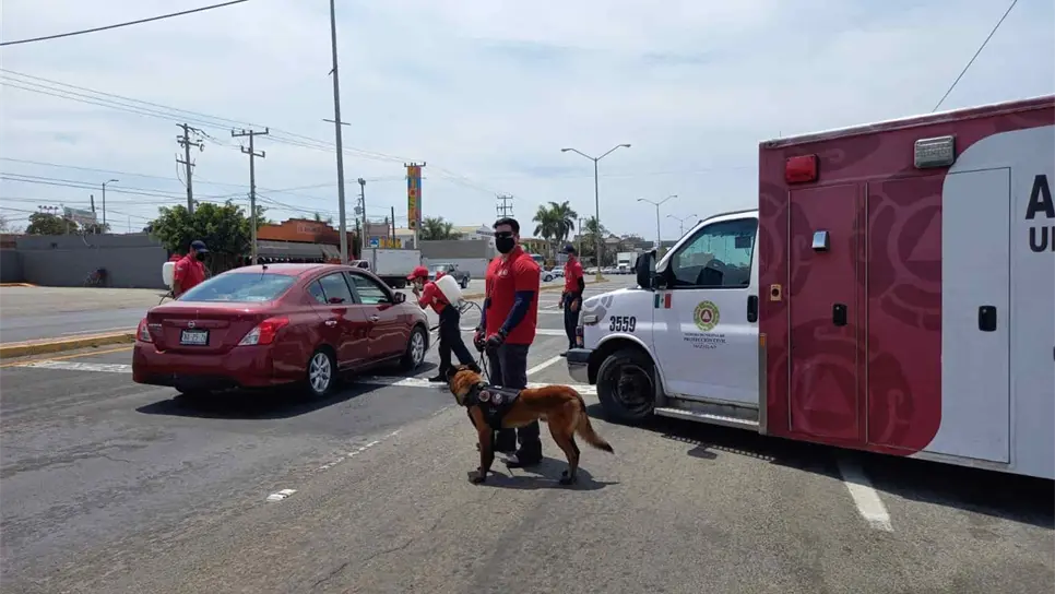 Siguen activos puntos de desinfección anticovid en accesos a Mazatlán