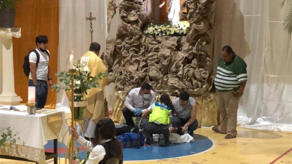 Menor cae del techo en plena misa de resurrección, era el ángel en el Oratorio Don Bosco