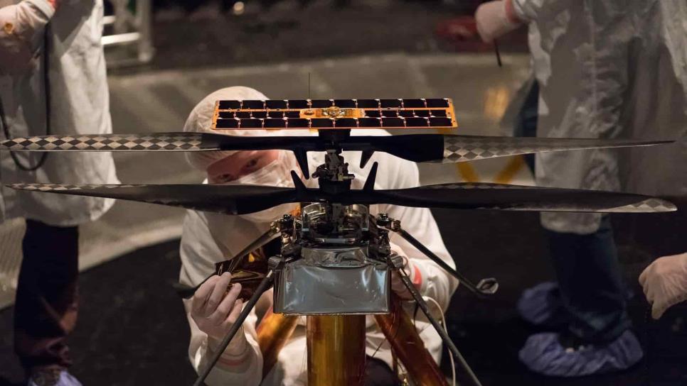 El helicóptero Ingenuity de la NASA, listo para histórica hazaña en Marte