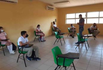 De Sinaloa municipio, la primer escuela en abrir sus puertas este martes a estudiantes