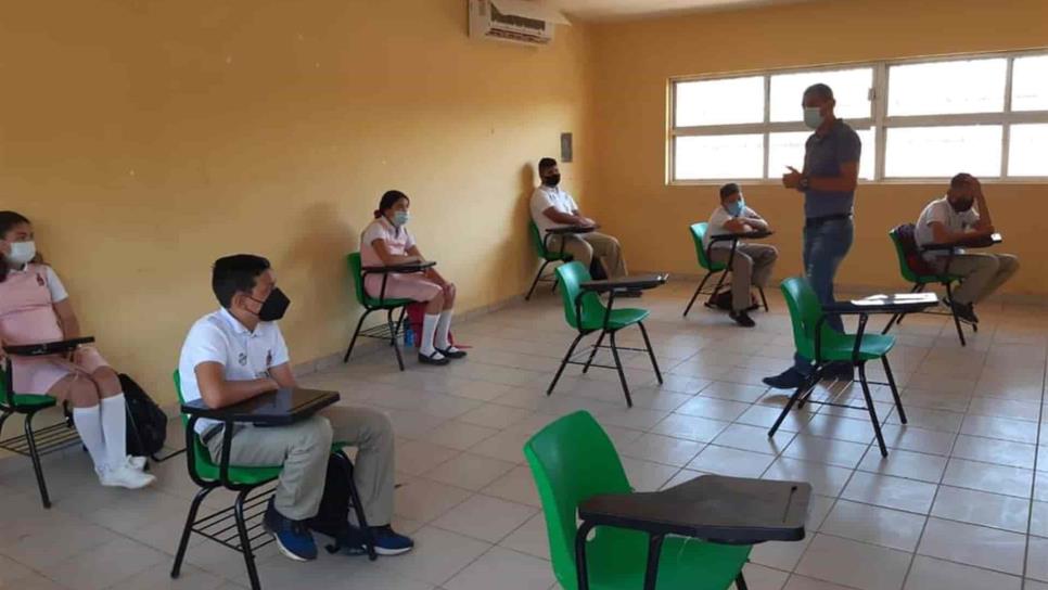 De Sinaloa municipio, la primer escuela en abrir sus puertas este martes a estudiantes