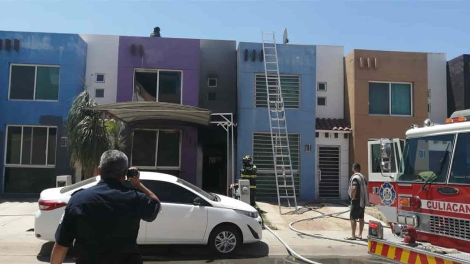 Fuga de gas ocasiona incendio en privada del sector Tres Ríos en Culiacán