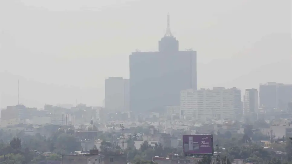 Vista de la contaminación en Ciudad de México. EFE/Archivo
