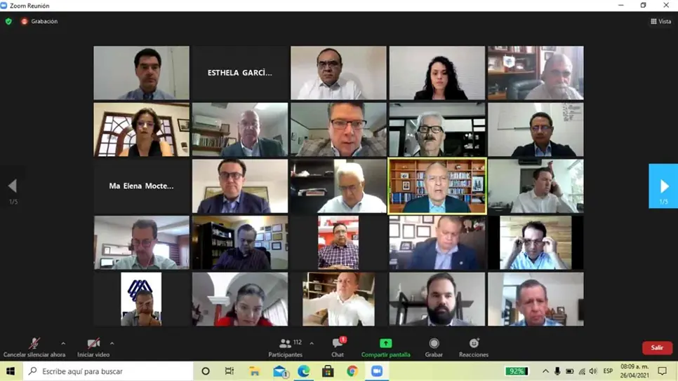 FOTO: Captura de videoconferencia.