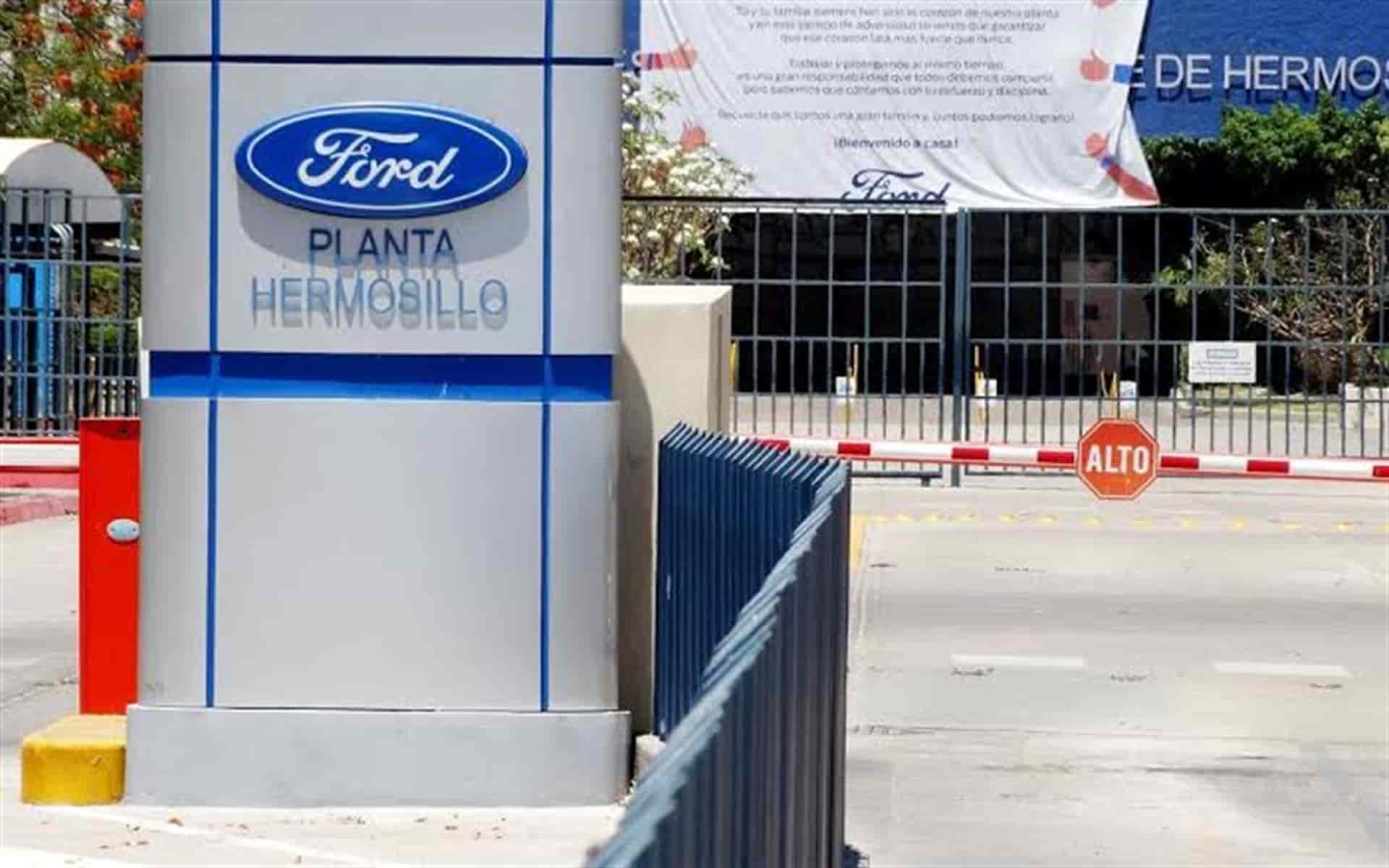 Planta de Ford en Hermosillo detendrá operaciones