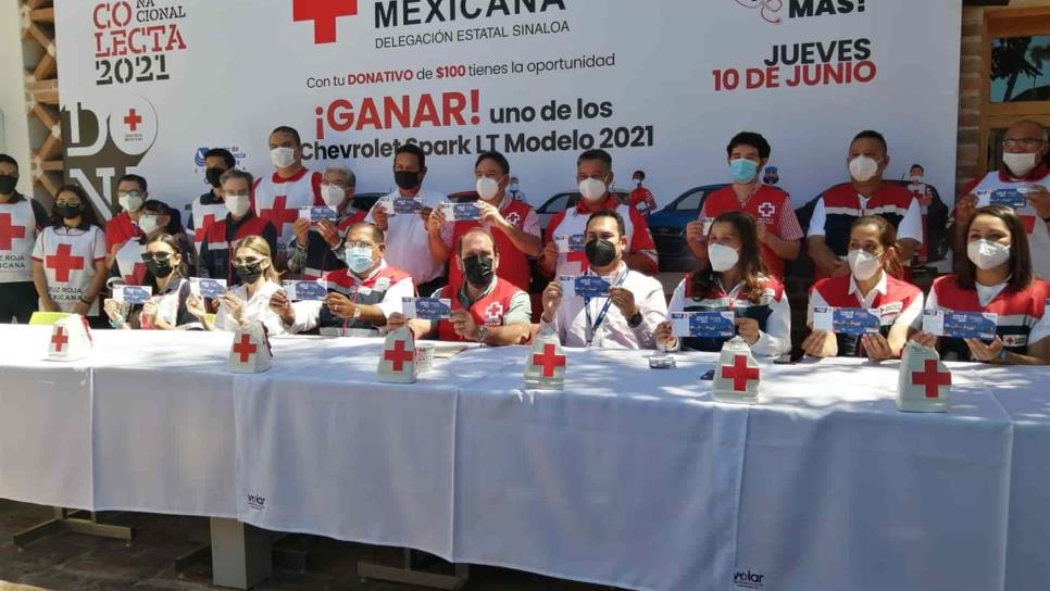 Cruz Roja anuncia rifa de 5 vehículos en Sinaloa