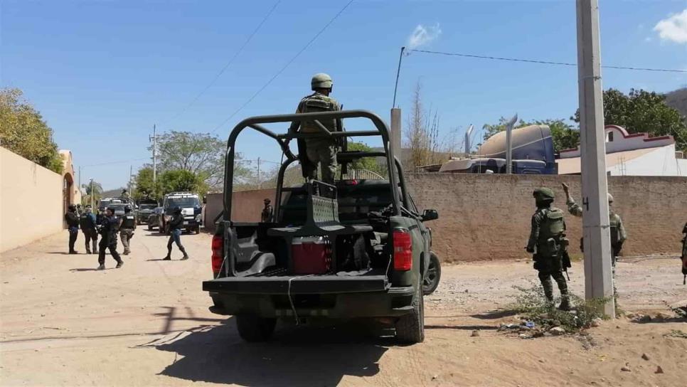 Aseguran Ejército y Policía Estatal finca con presunto laboratorio al sur de Culiacán