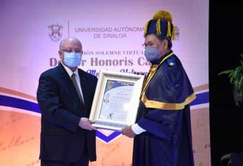 Otorga la UAS Doctorado Honoris Causa al escritor Élmer Mendoza