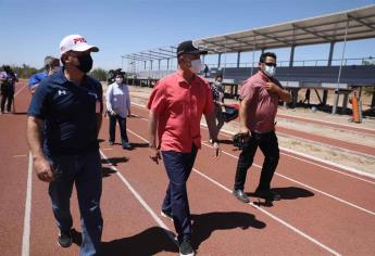 Al 90 % obra de la pista de atletismo en Culiacán