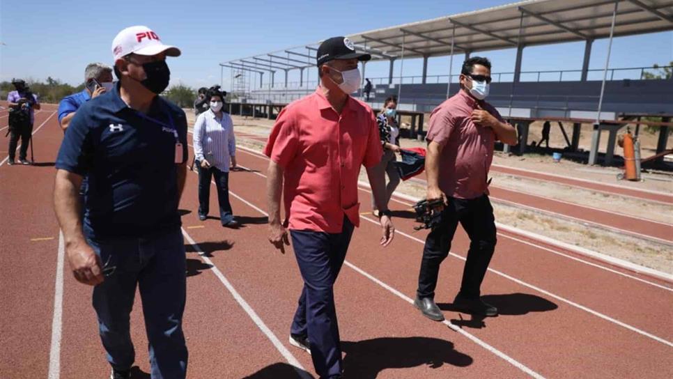 Al 90 % obra de la pista de atletismo en Culiacán