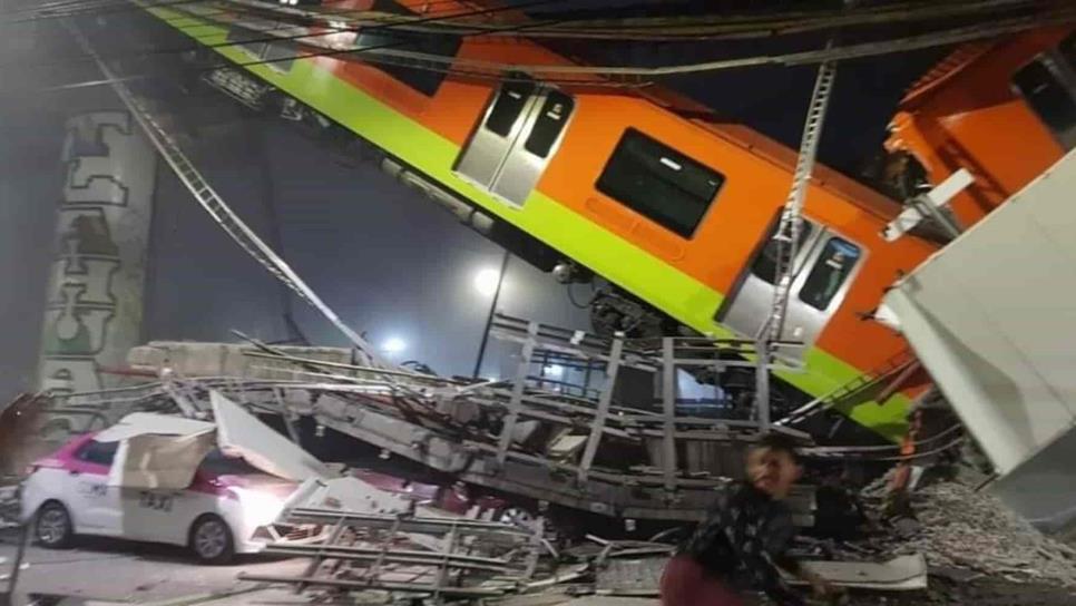Así se cayó el tren del Metro en la estación Olivos