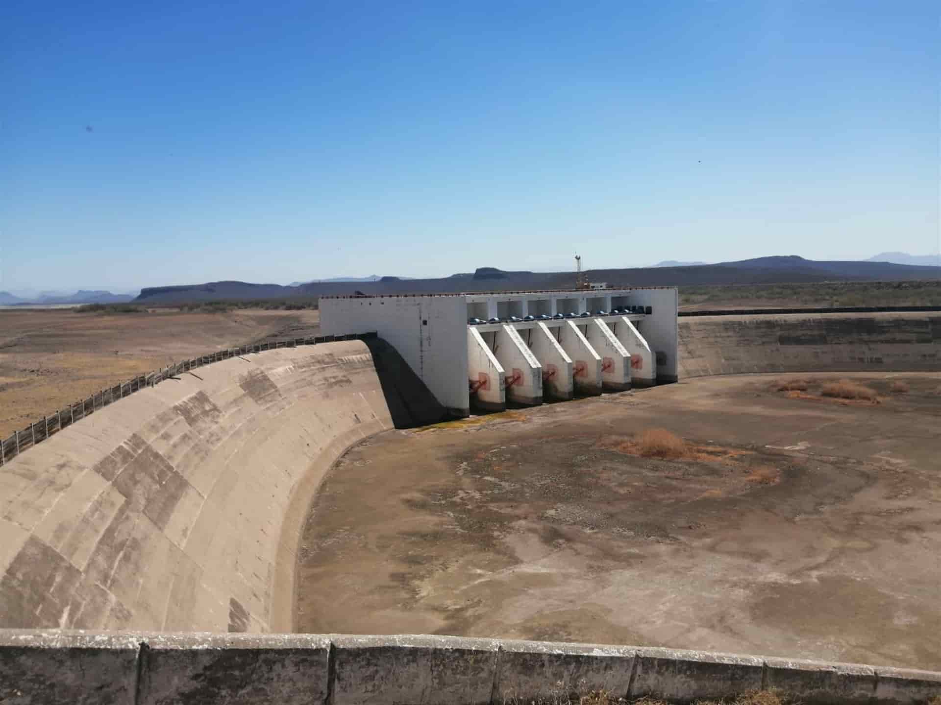 Presa Miguel Hidalgo, en El Fuerte. FOTO: Esthela García