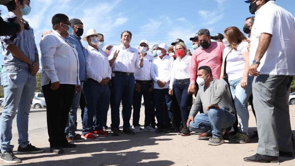 Pavimentación y drenaje para Juan José Ríos, promete Mario Zamora