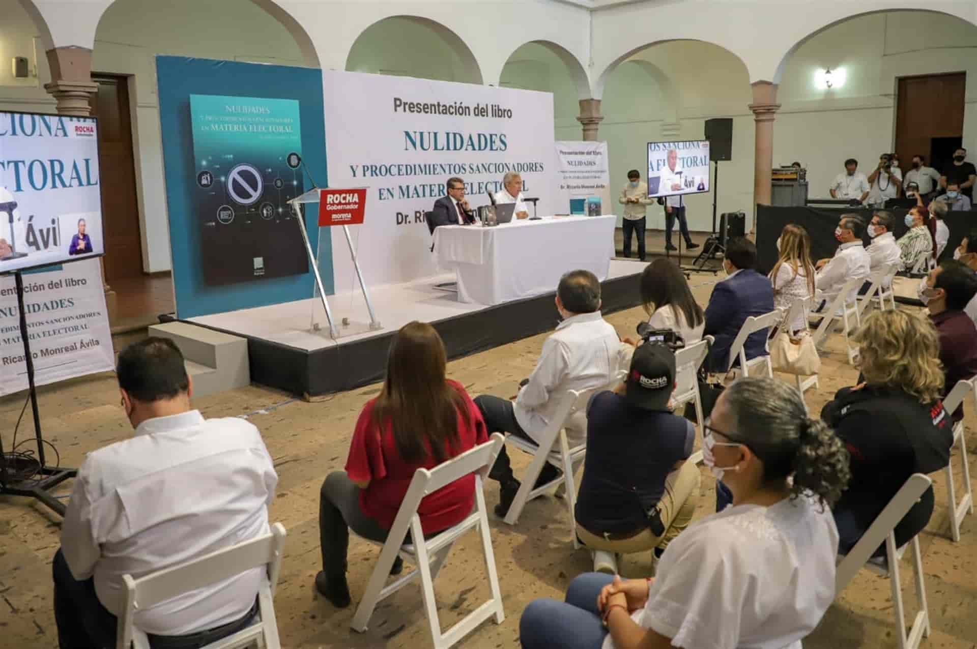 Libro de Monreal es una guía para defender la democracia: Rocha Moya