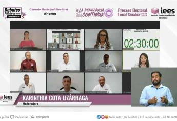 Debaten aspirantes a la Presidencia Municipal de Ahome