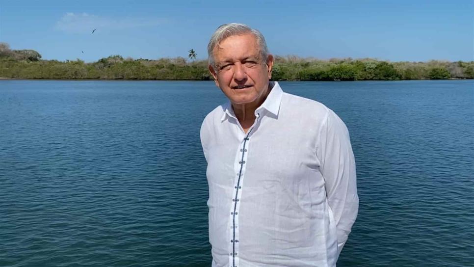 Supervisa AMLO presa Santa María, en El Rosario