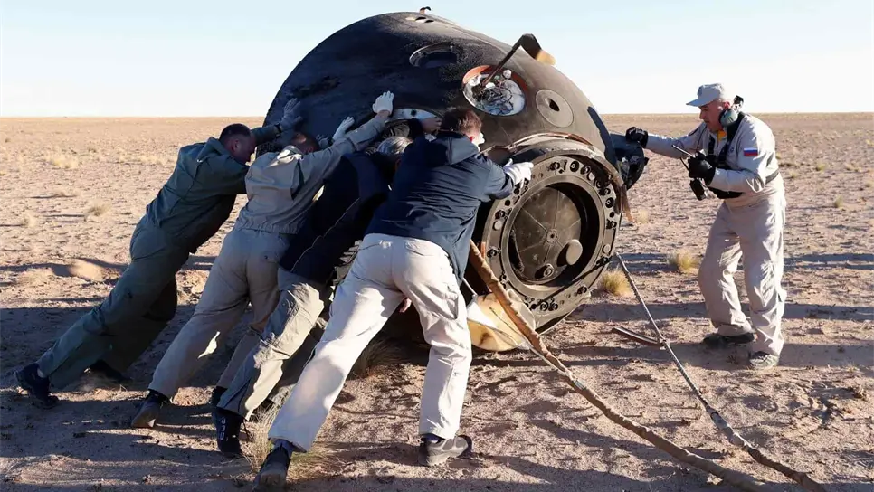 La agencia espacial rusa pone a la venta una cápsula de descenso Soyuz
