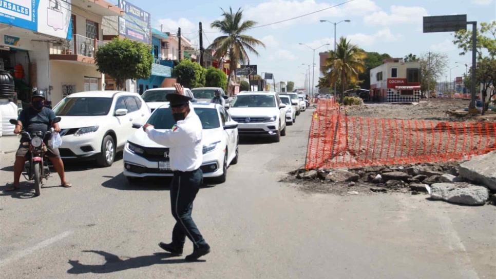 Cierran más tramos de la Gabriel Leyva al tráfico vial