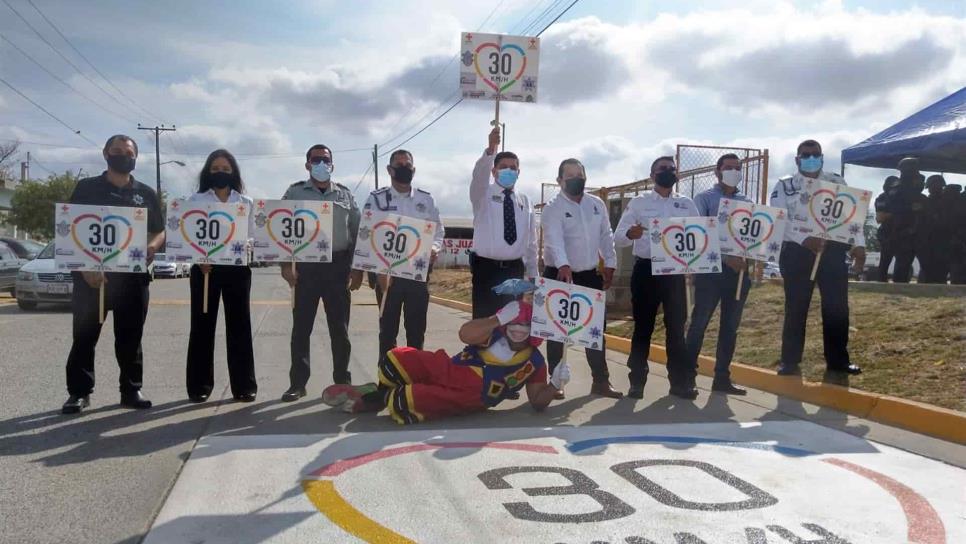 “La velocidad mata; manejar de 40 a 30 km/hora puede salvar vidas”