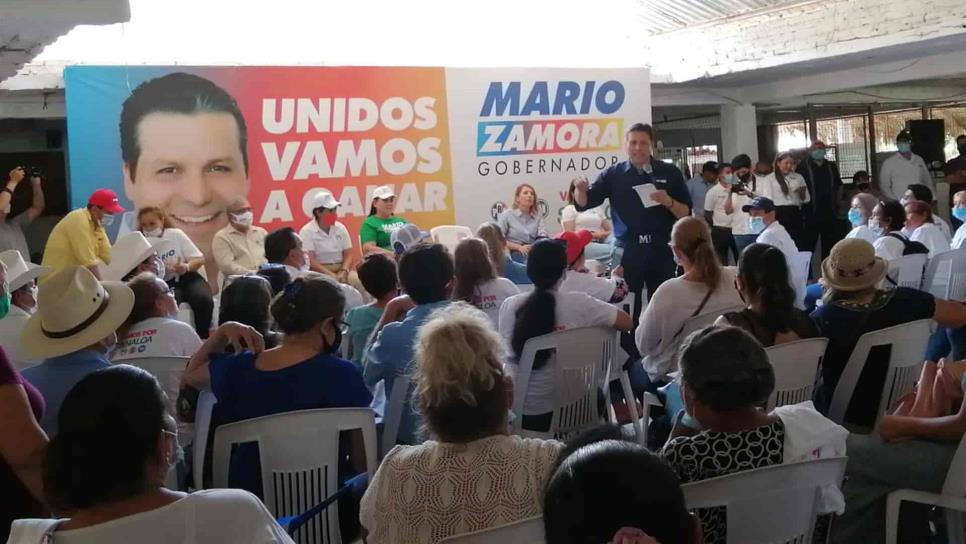 Mario Zamora promete introduccir drenaje en la Isla de la Piedra