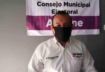 El Verde y el PES se quedan sin candidato y no participarán en elección: CME Ahome