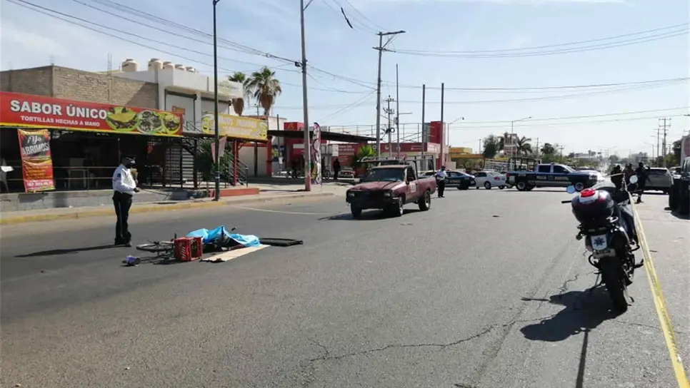 Adulto fallece al ser atropellado en la colonia El Barrio, en el sector oriente de Culiacán