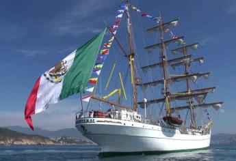 Arriba este viernes a Topolobampo el buque Escuela Cuauhtémoc