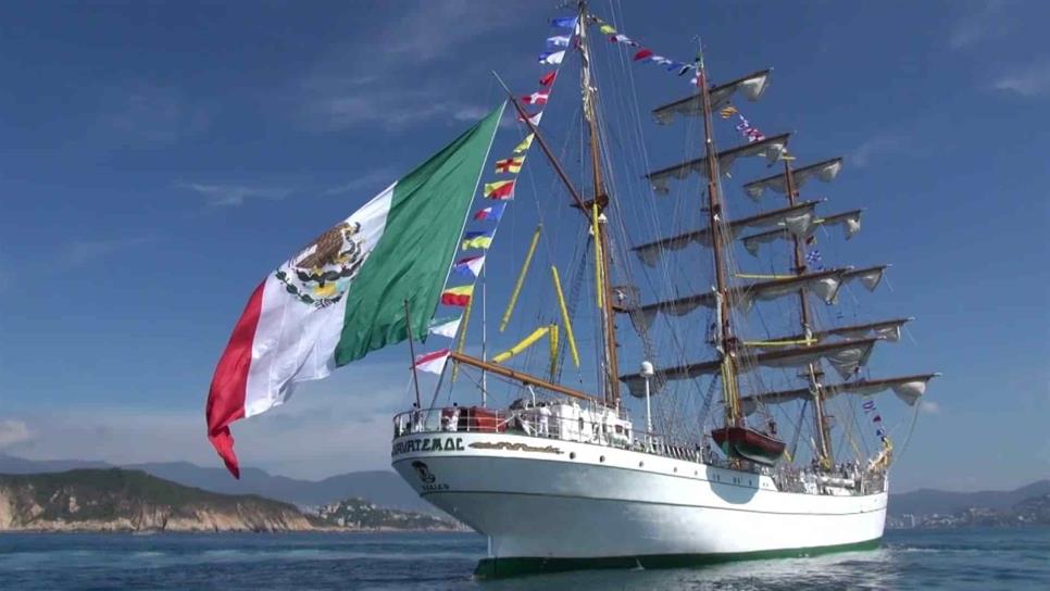 Arriba este viernes a Topolobampo el buque Escuela Cuauhtémoc